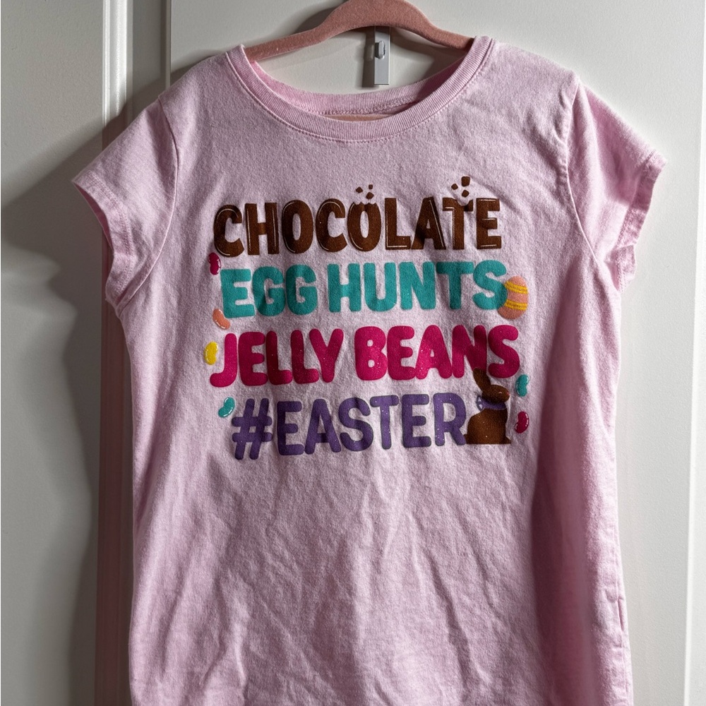 The Children’s Place size medium Pink Easter Graphic short sleeve Tee